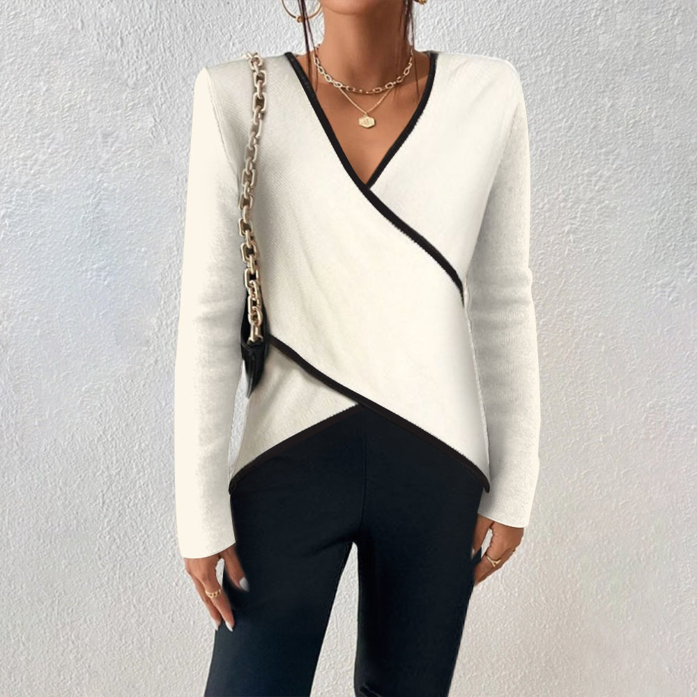 Alyssa™ – Elegant Warm V-neck Sweater - Ferlora