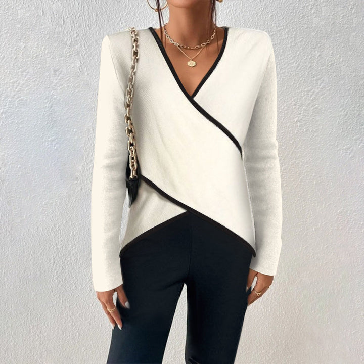 Alyssa™ – Elegant Warm V-neck Sweater - Ferlora