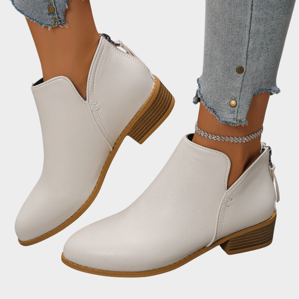 Oakley™ - Low Heel Ankle Boots