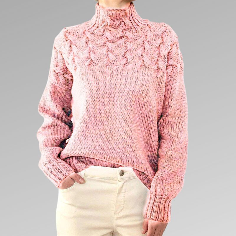 Madison™ - Elegant High Neck Sweater - Ferlora