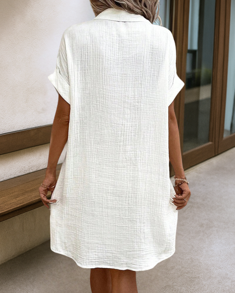 Ferlora™ | Comfortable Summer Shirt Dress
