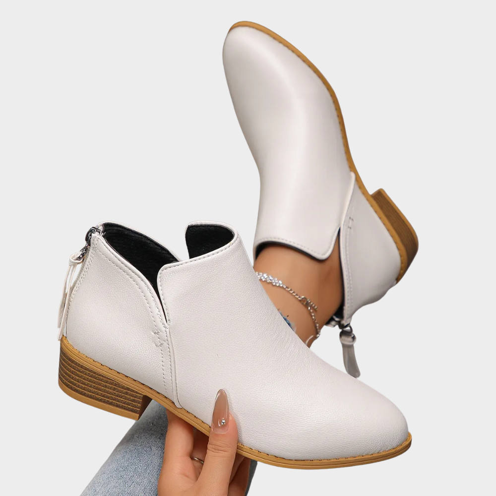 Oakley™ - Low Heel Ankle Boots