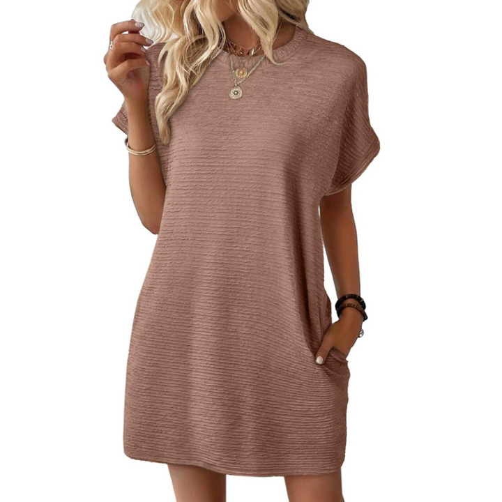 Ferlora™ | Casual Minimalist Round Neck Summer Dress