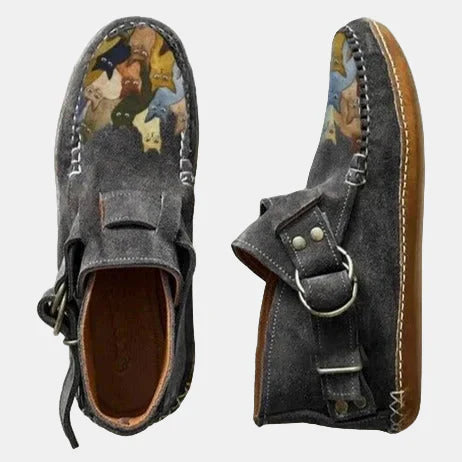 Nina™ - Casual Printed Ankle Boots