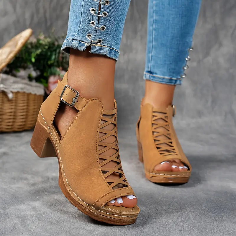 Aubrey™ - Elegant Wedge Sandals - Ferlora