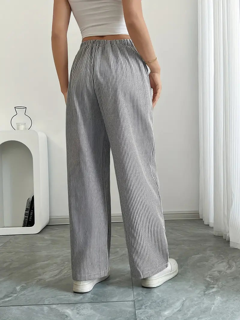 KARINA | STYLISH STRIPED PANTS - Ferlora
