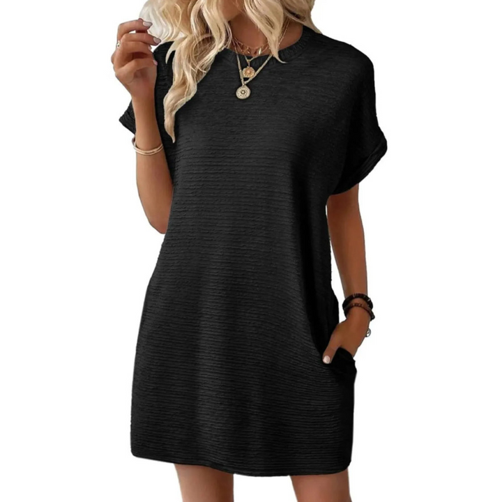 Ferlora™ | Casual Minimalist Round Neck Summer Dress
