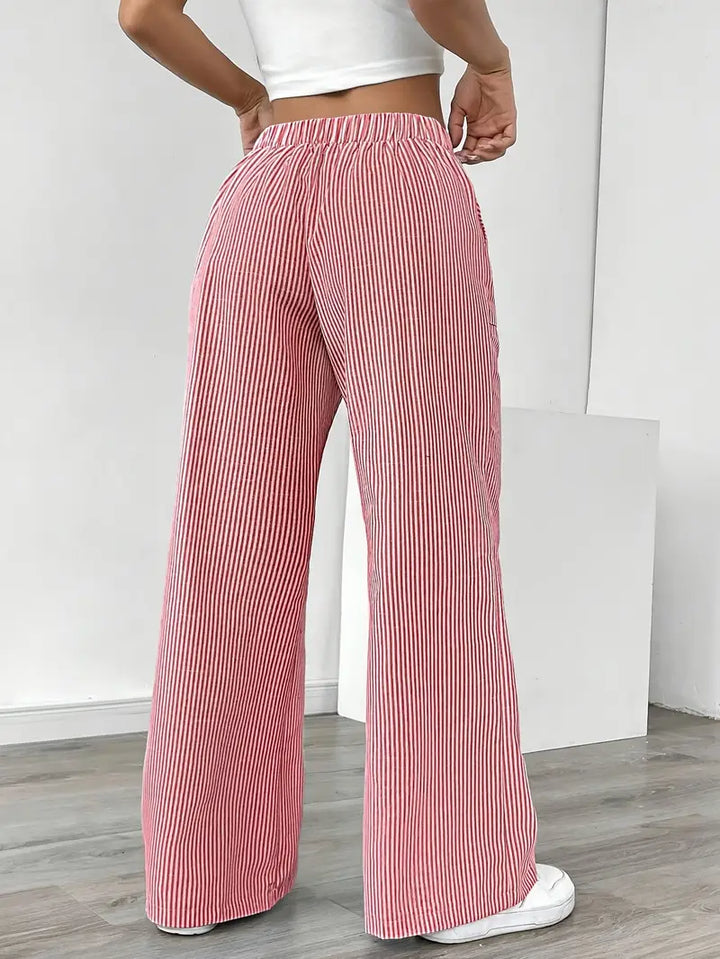 KARINA | STYLISH STRIPED PANTS - Ferlora