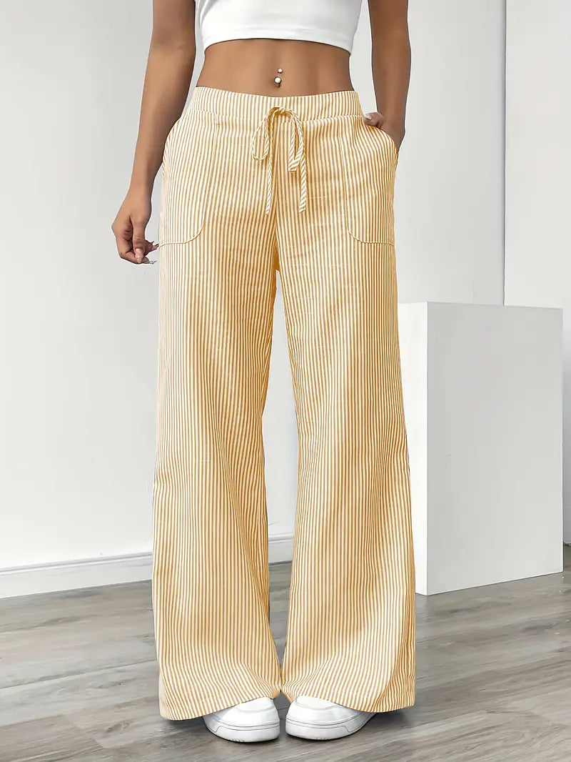 KARINA | STYLISH STRIPED PANTS - Ferlora
