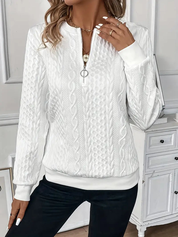 Ferlora™ | Sweater with Zip for Effortless Chic Comfort