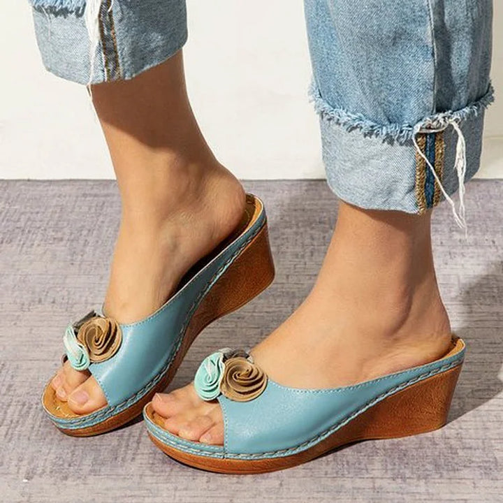 Lily™ - Flower Strap Orthopedic Sandals - Ferlora