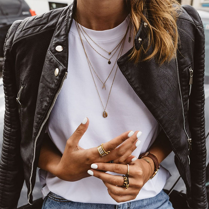 Ferlora™ |Timeless Structured Zip-Up Vegan Leather Jacket