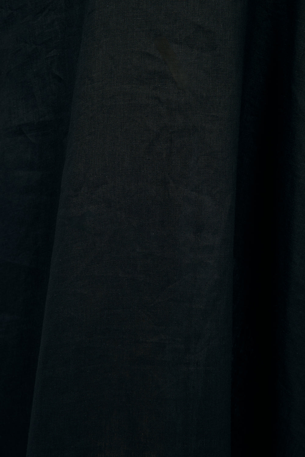 Ferlora Linen Midi Dress in Black