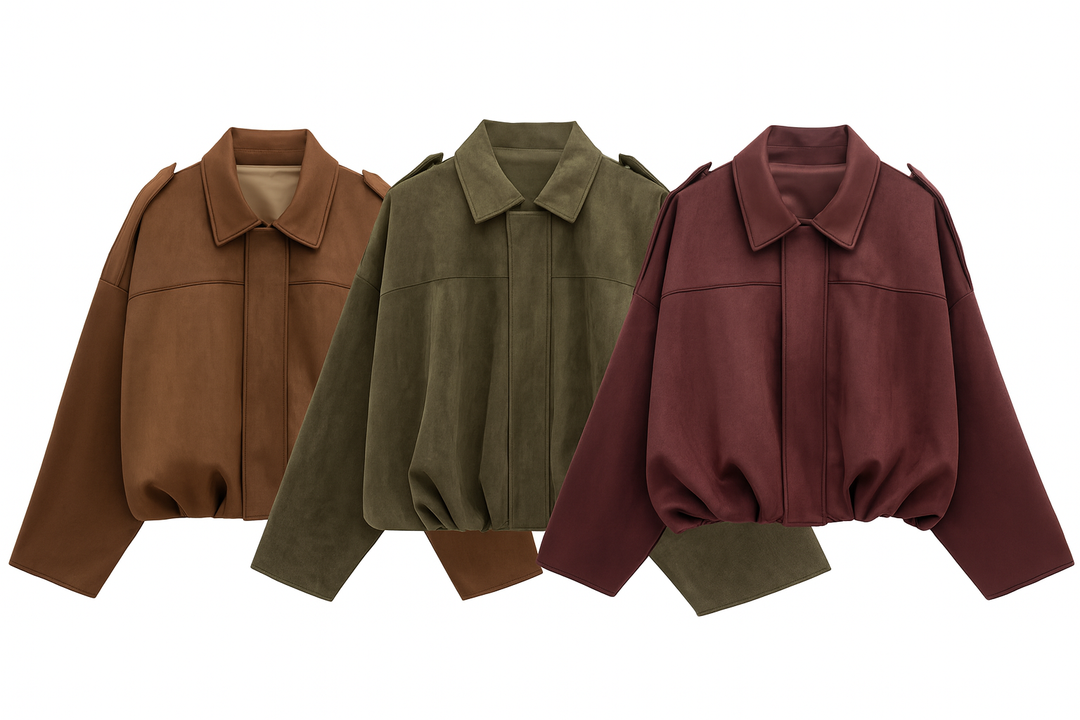 Ferlora™ | Suede Casual Bomber Jacket