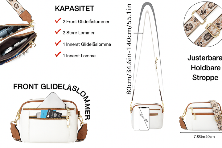 Madeline™ | Crossbody with Colourful Straps
