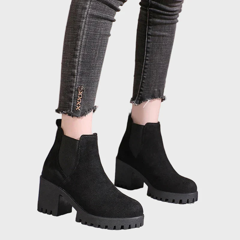 Marley™ - Block Heel Short Boots