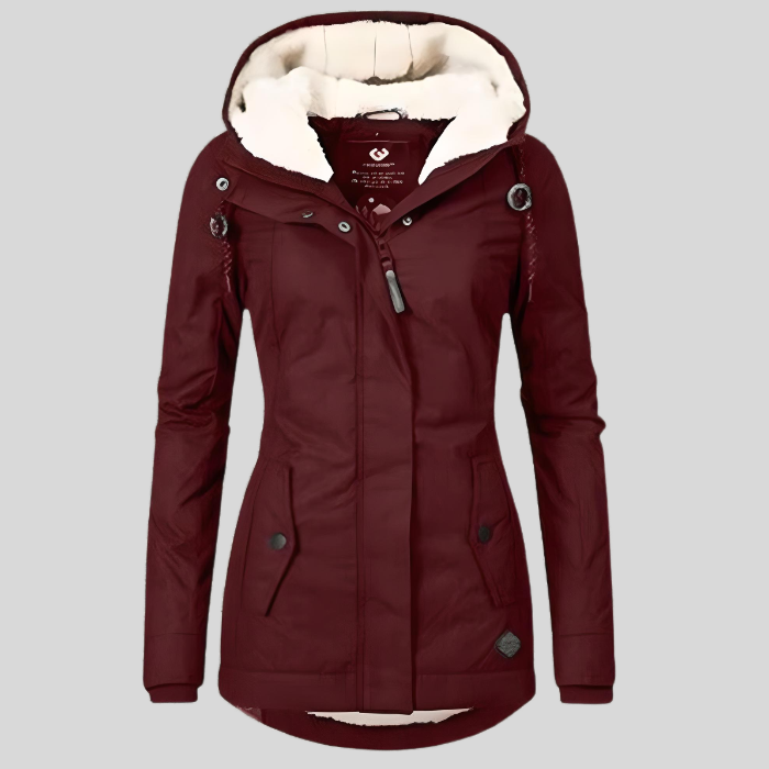 Ferlora™ | Waterproof Long Jacket for All-Weather Confidence