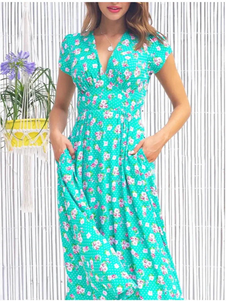 Ferlora™ | Lightweight Midi Dress With Pockets