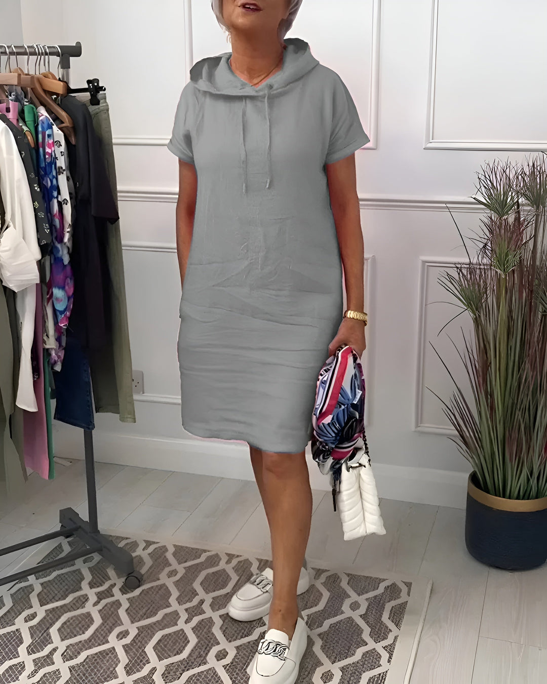 Ferlora™ | Relaxed Hoodie Dress