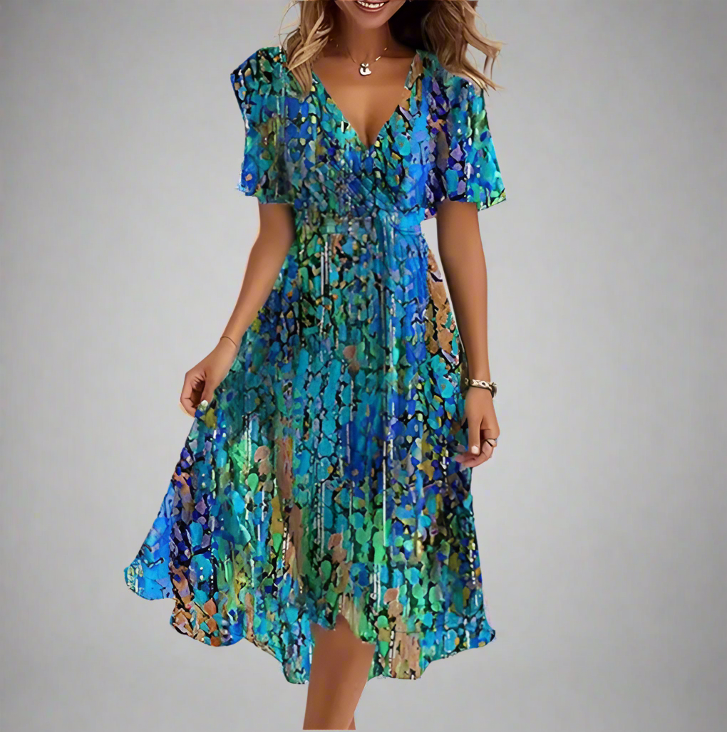 Ferlora™ | The Elegant Floral Dress
