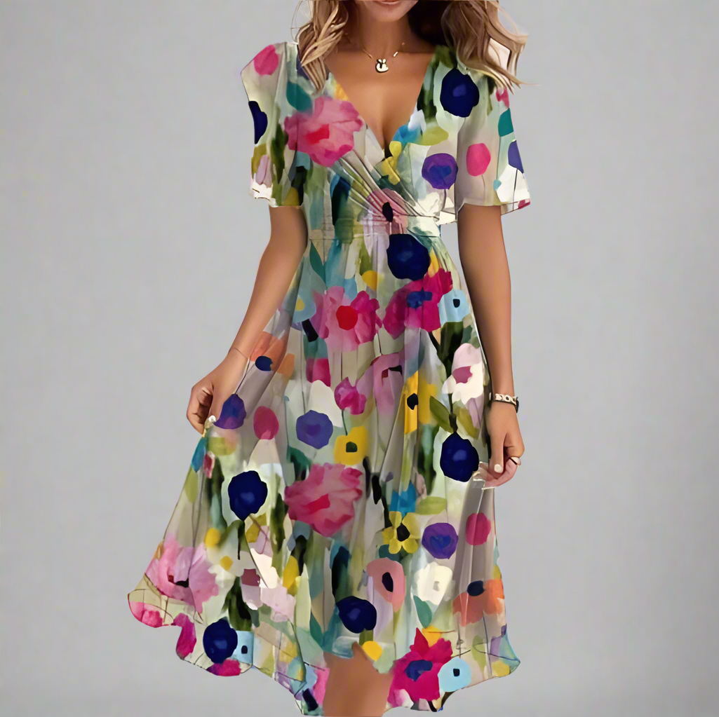 Ferlora™ | The Elegant Floral Dress