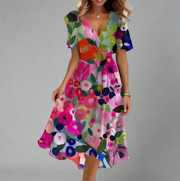 Ferlora™ | The Elegant Floral Dress