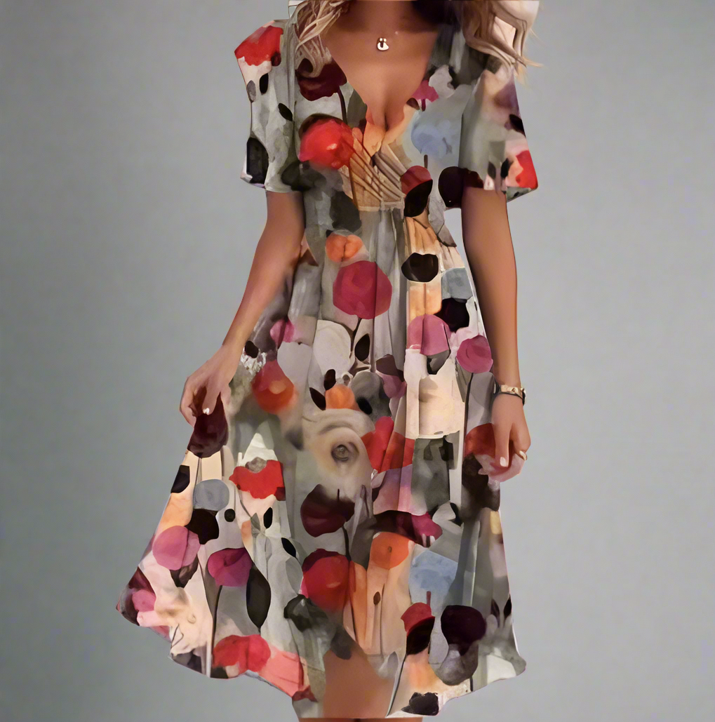 Ferlora™ | The Elegant Floral Dress