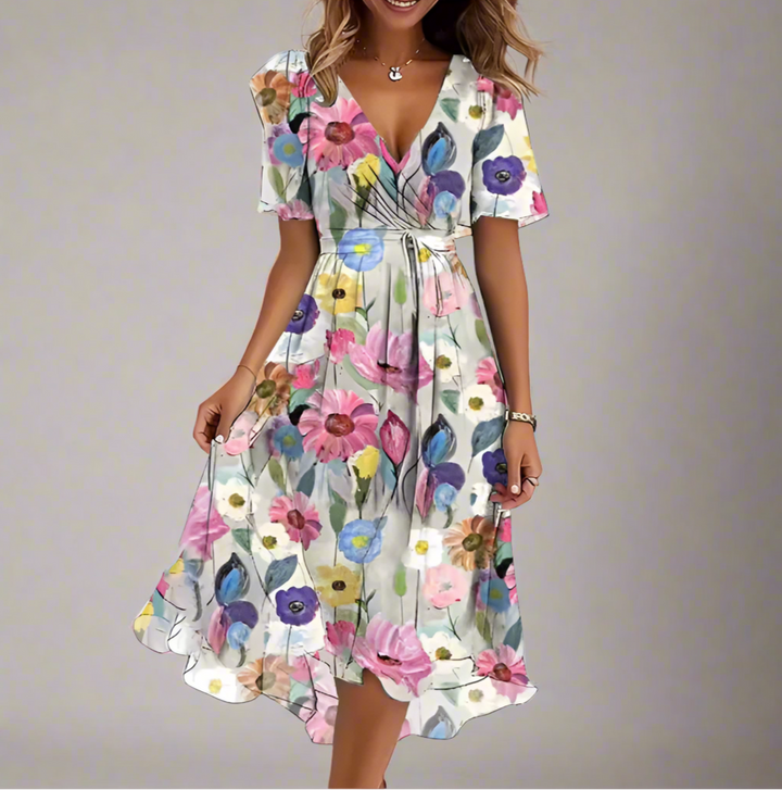 Ferlora™ | The Elegant Floral Dress