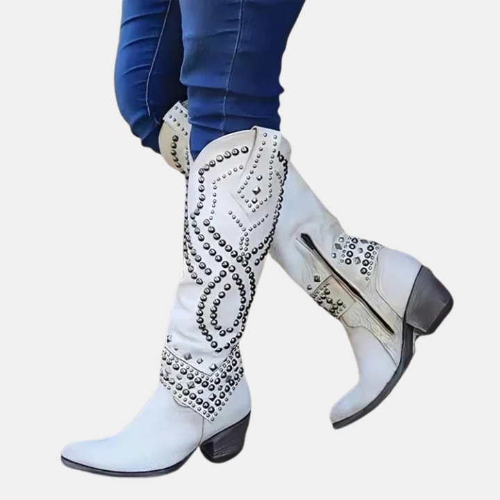 Alina™ - Western Knee-High Boots