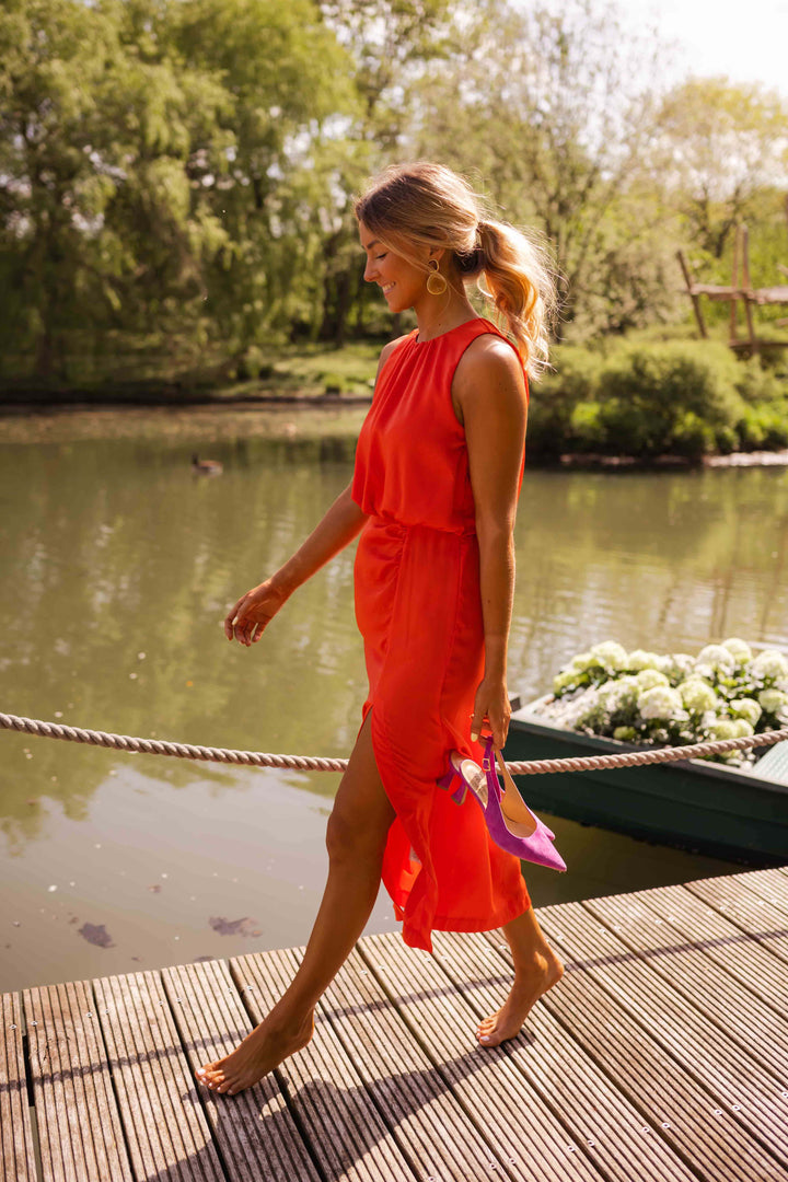 Ferlora™ | Elegant Sleeveless Midi Dress