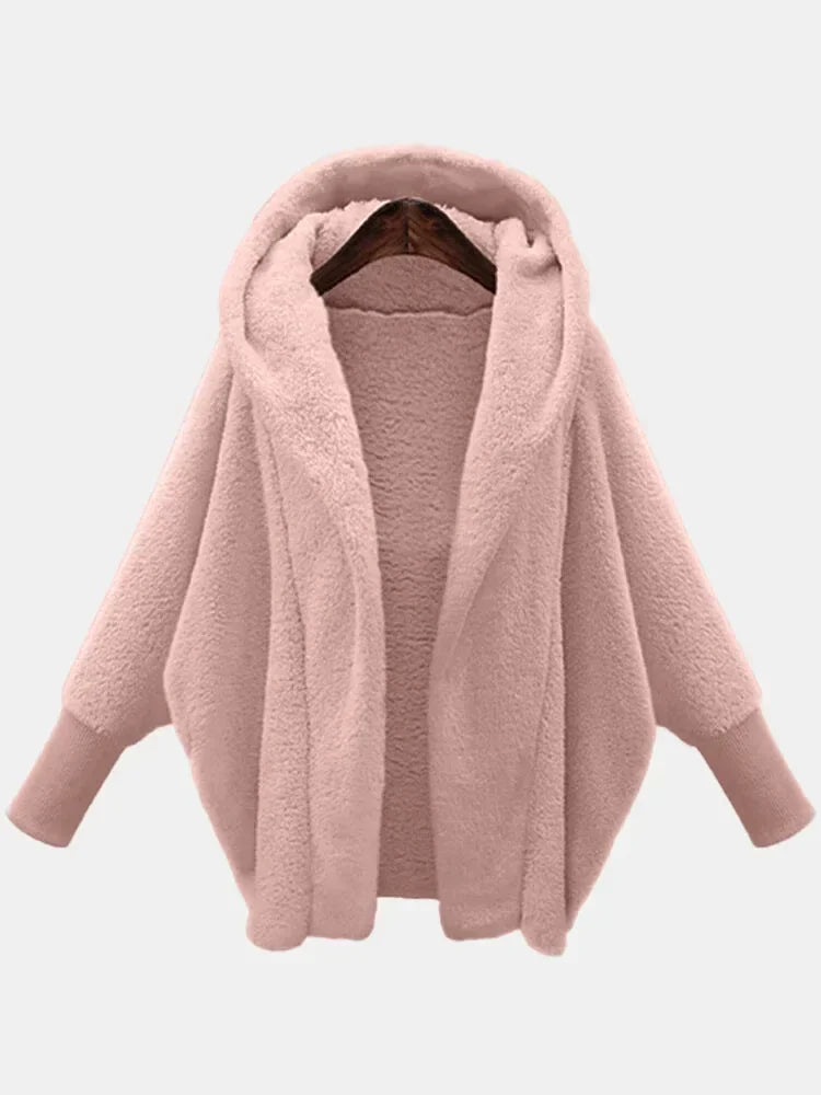 Ferlora™ | Amara Plush Hooded Pullover Jacket
