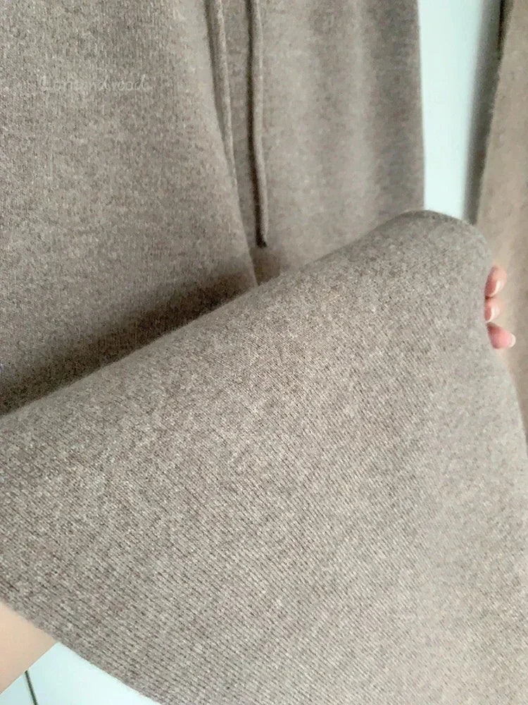 Ferlora™ | Céleste Wool Wide-Leg Pants – Ivory