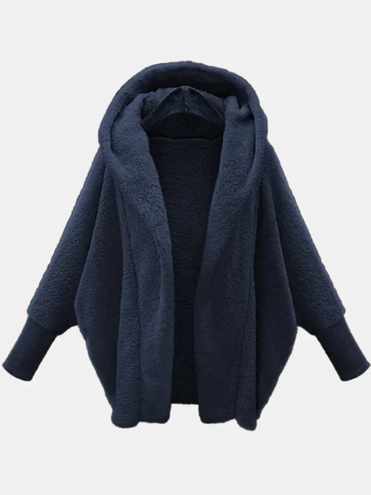 Ferlora™ | Amara Plush Hooded Pullover Jacket