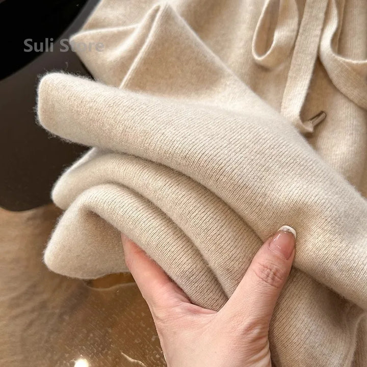 Ferlora™ | Céleste Wool Wide-Leg Pants