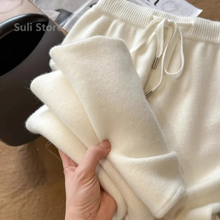 Ferlora™ | Céleste Wool Wide-Leg Pants