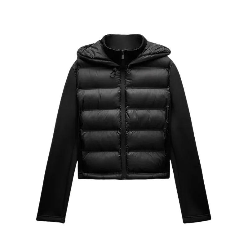 Ferlora™ | Lina Lightweight Hooded Zip Puffer