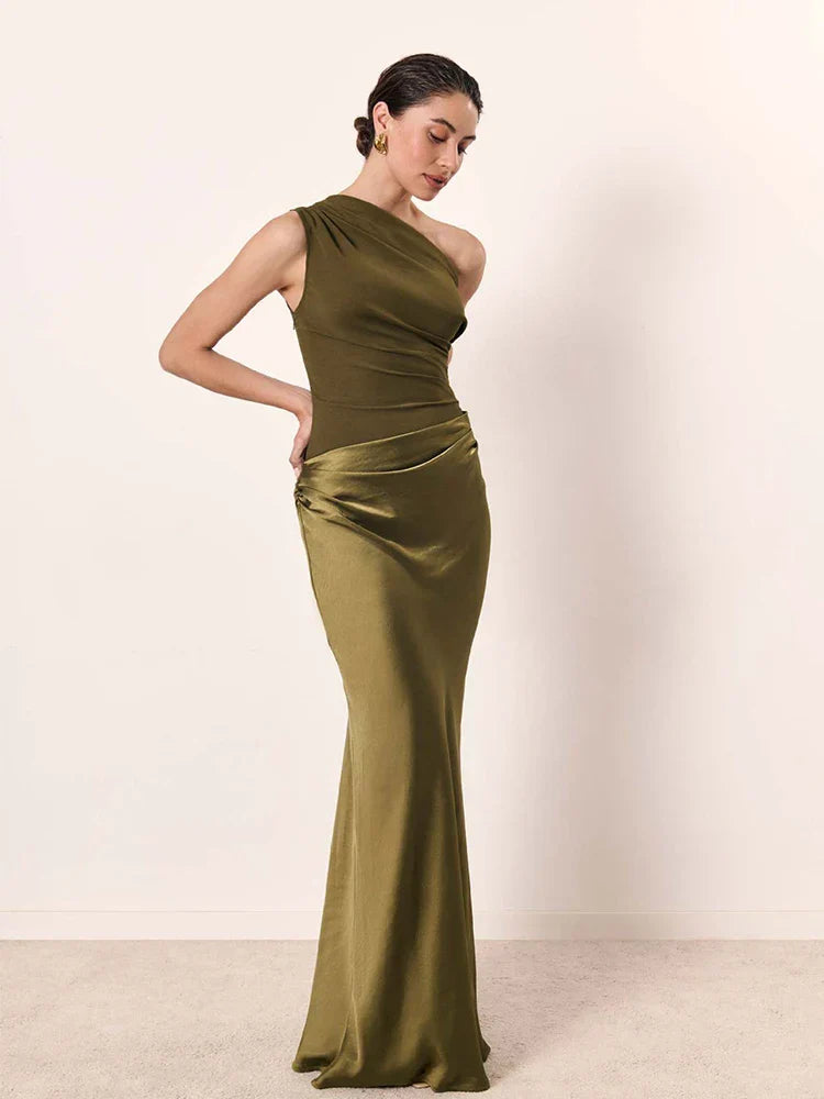 Brooklynn™ – One-Shoulder Dress for Timeless Elegance
