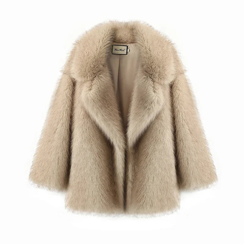 Ferlora™ | Amélie Gradient Faux Fur Coat