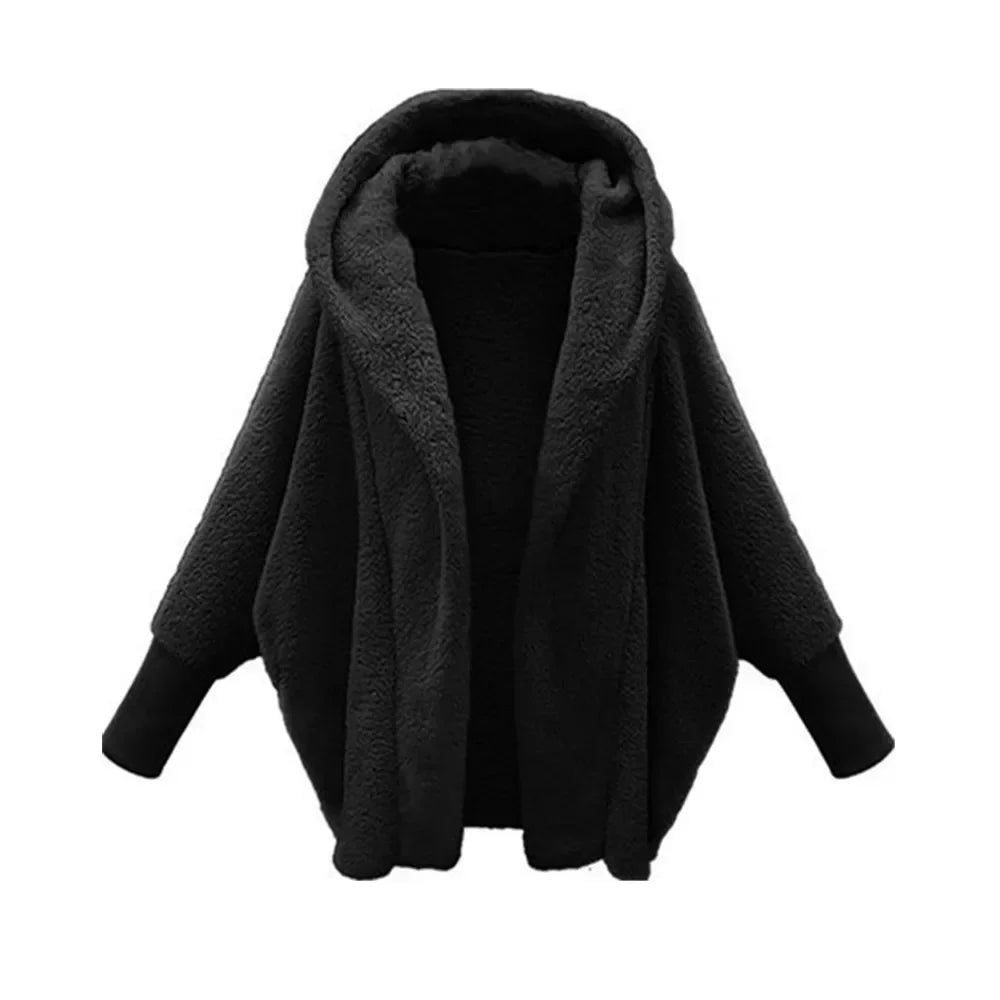 Ferlora™ | Amara Plush Hooded Pullover Jacket