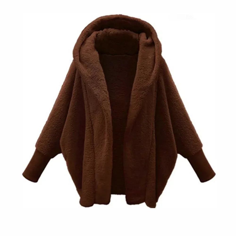 Ferlora™ | Amara Plush Hooded Pullover Jacket