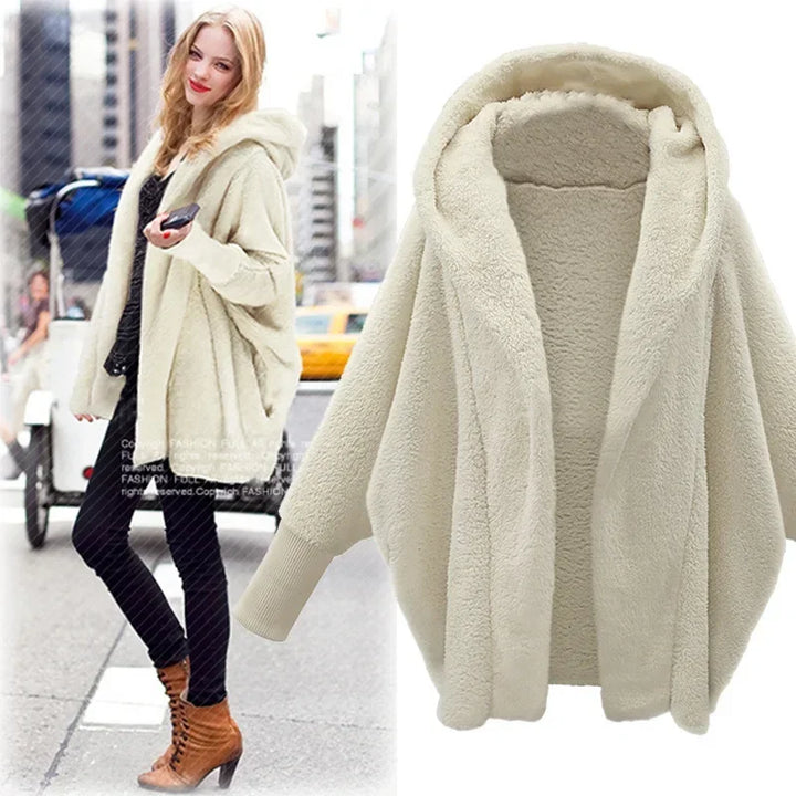 Ferlora™ | Amara Plush Hooded Pullover Jacket