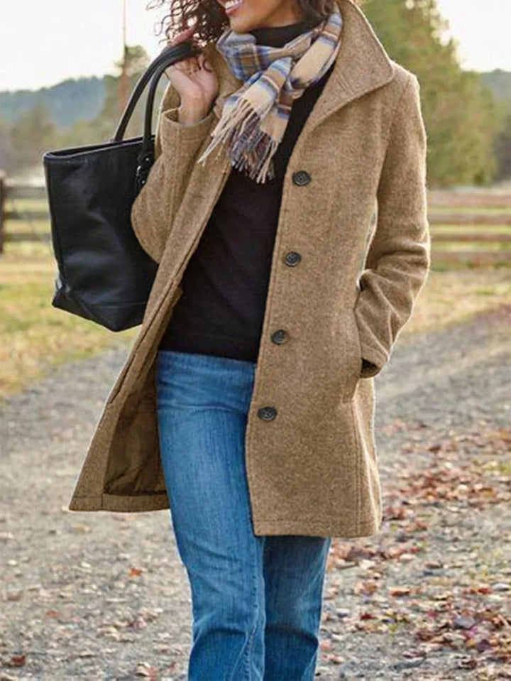 Ferlora™ |Cozy Mid-Length Everyday Coat