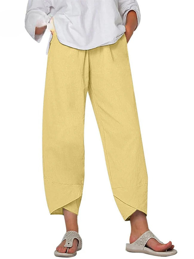 Bryndis - Summer Wide Leg Pants - Ferlora