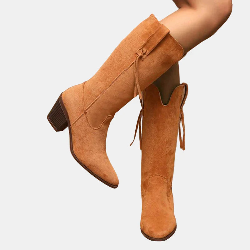 Remi™ - Retro Faux Mid Calf Boots