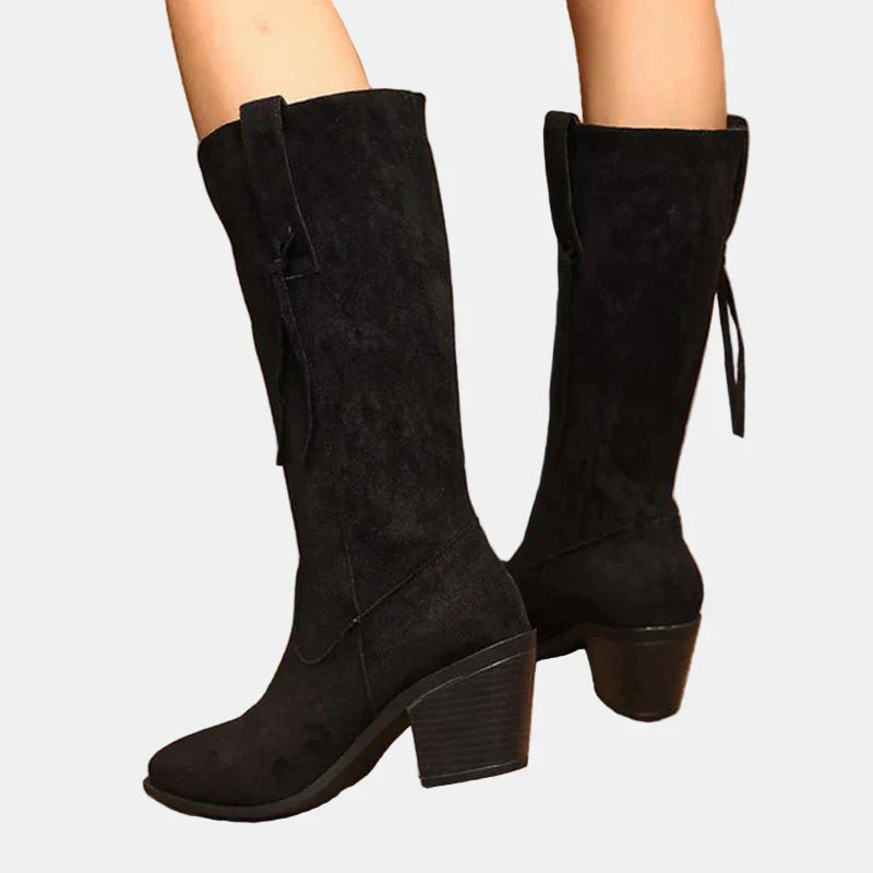 Remi™ - Retro Faux Mid Calf Boots