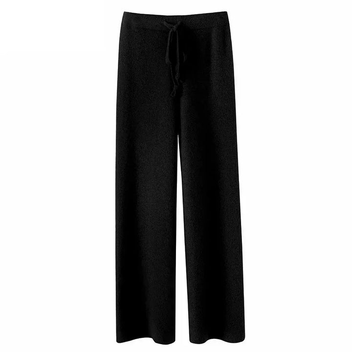Ferlora™ | Céleste Wool Wide-Leg Pants – Ivory