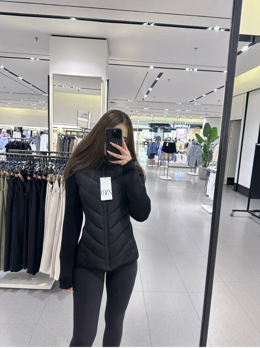 Ferlora™ | Elise Contrast Hooded Puffer
