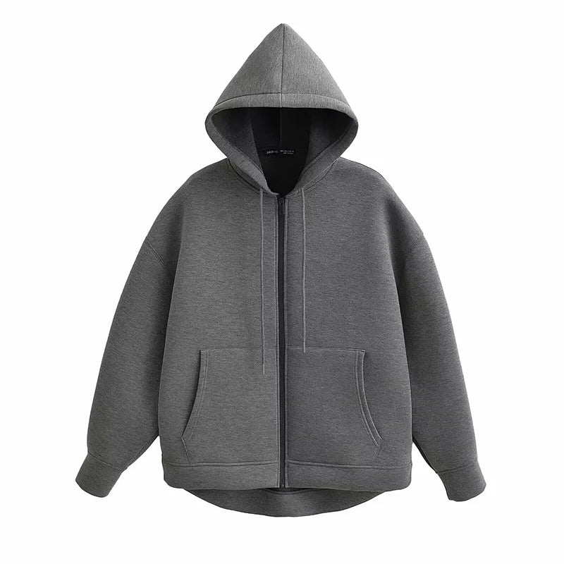 Ferlora™ | Noa Knit Hooded Zip Jacket