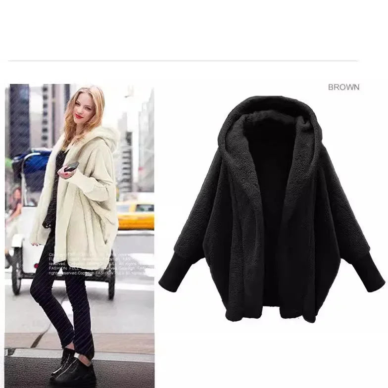 Ferlora™ | Amara Plush Hooded Pullover Jacket