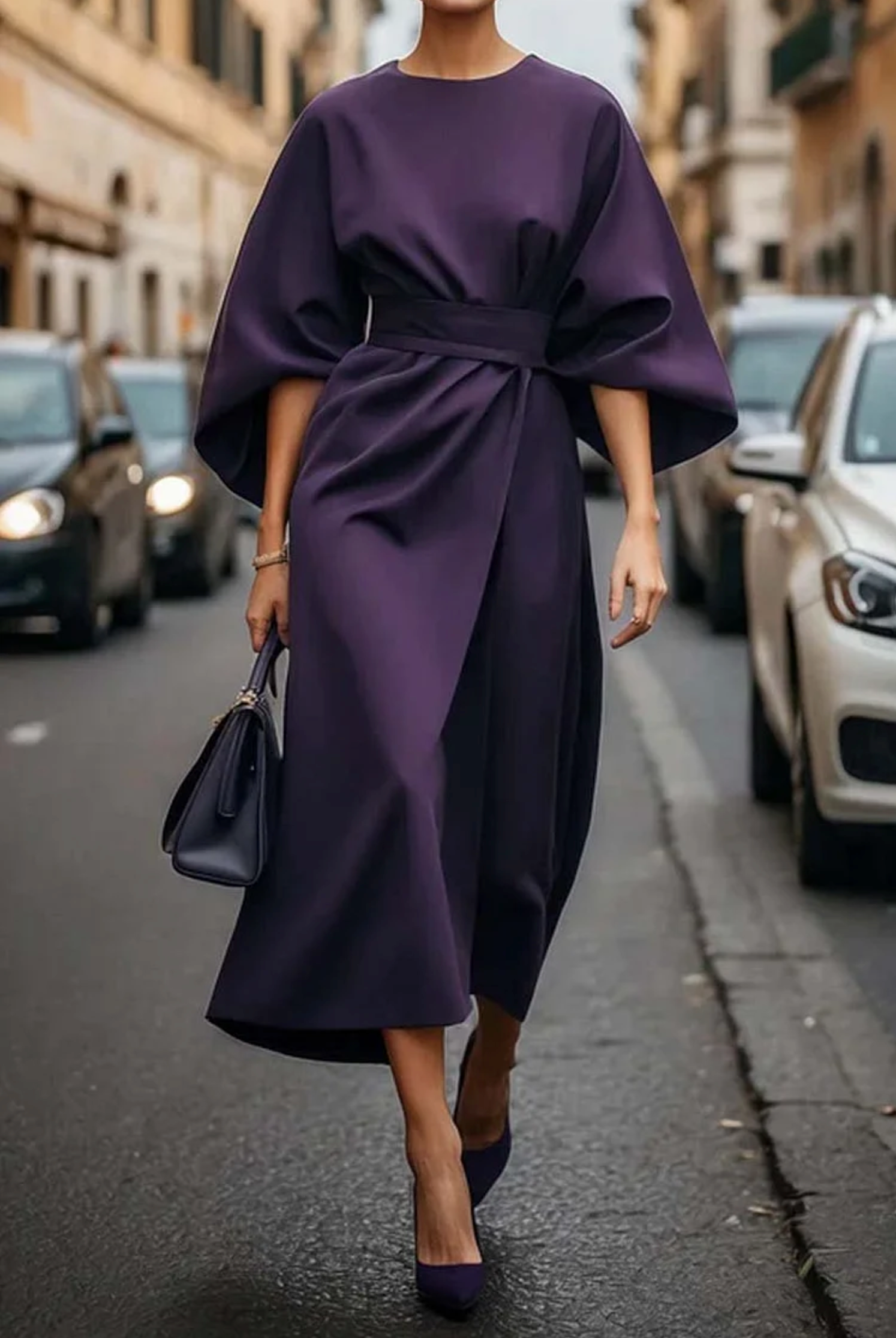 Keira - Wide Sleeve Dress - Ferlora